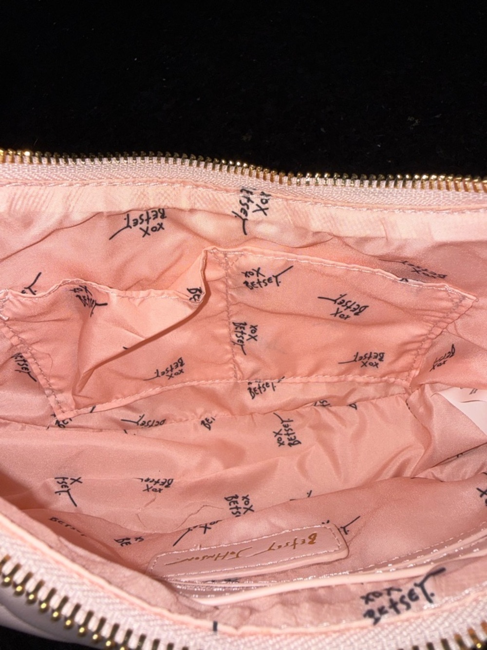 NEW Betsey Johnson Blush Pink Quilted Heart Shoulder Bag HOT STUFF CHILI PEPPER - Picture 8 of 11